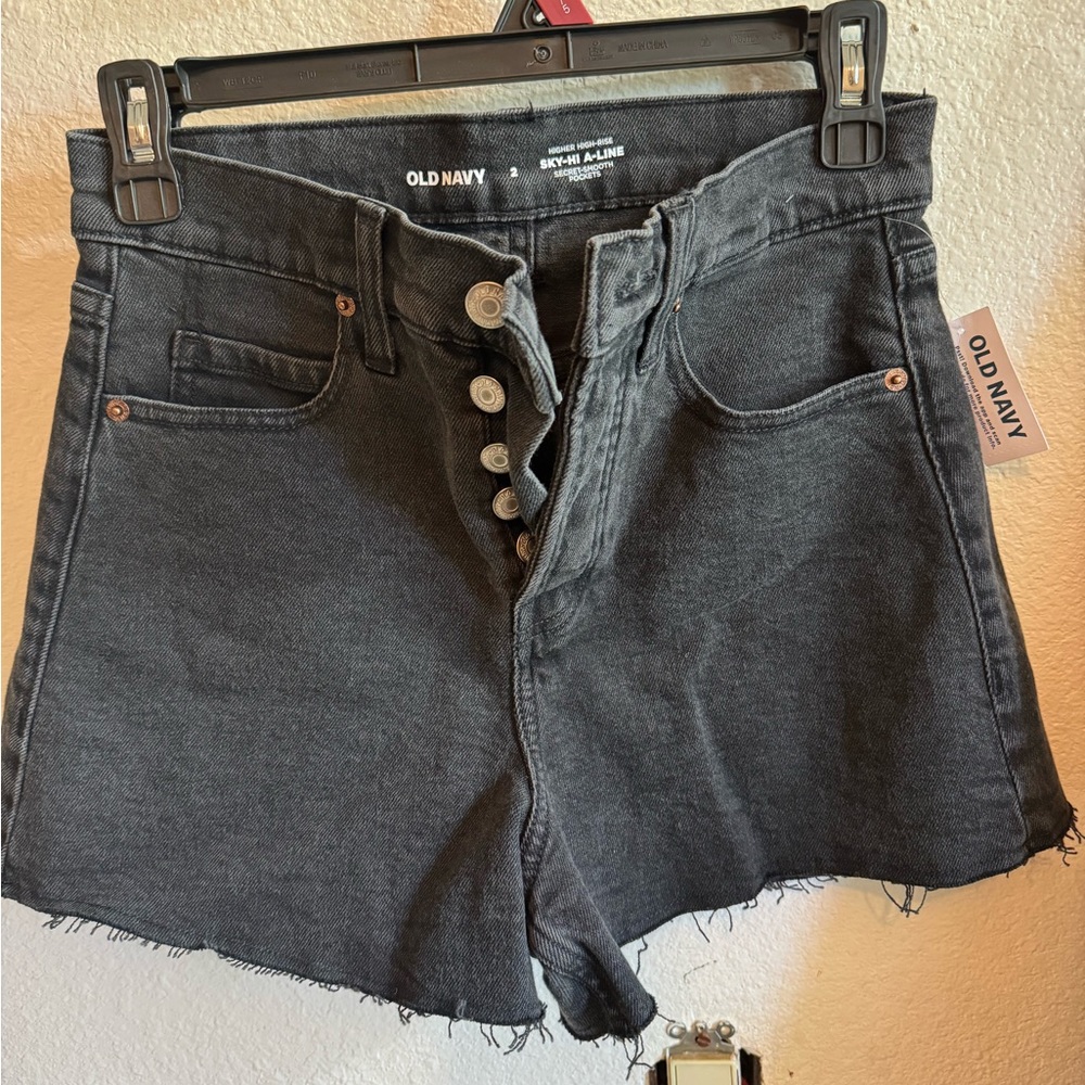 Brand new Old Navy Black Jean shorts size 2